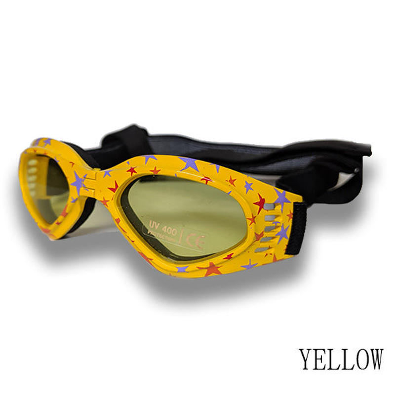 愛犬の目を守る かわいい中犬用ゴーグル ドッグゴーグル 犬用サングラス 紫外線対策 車酔い対策