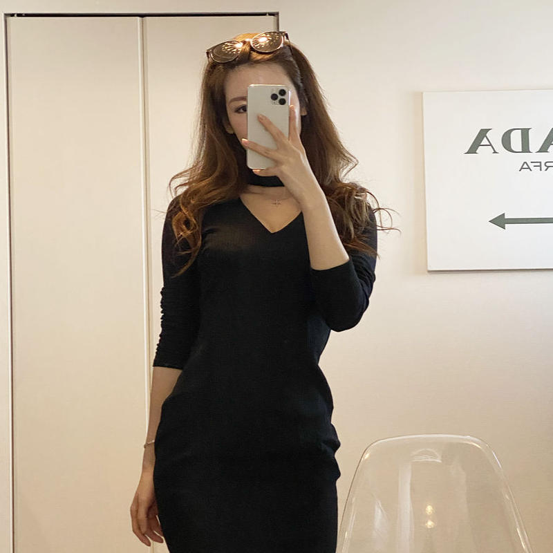 即納 チョーカーニットワンピース Celeste Online