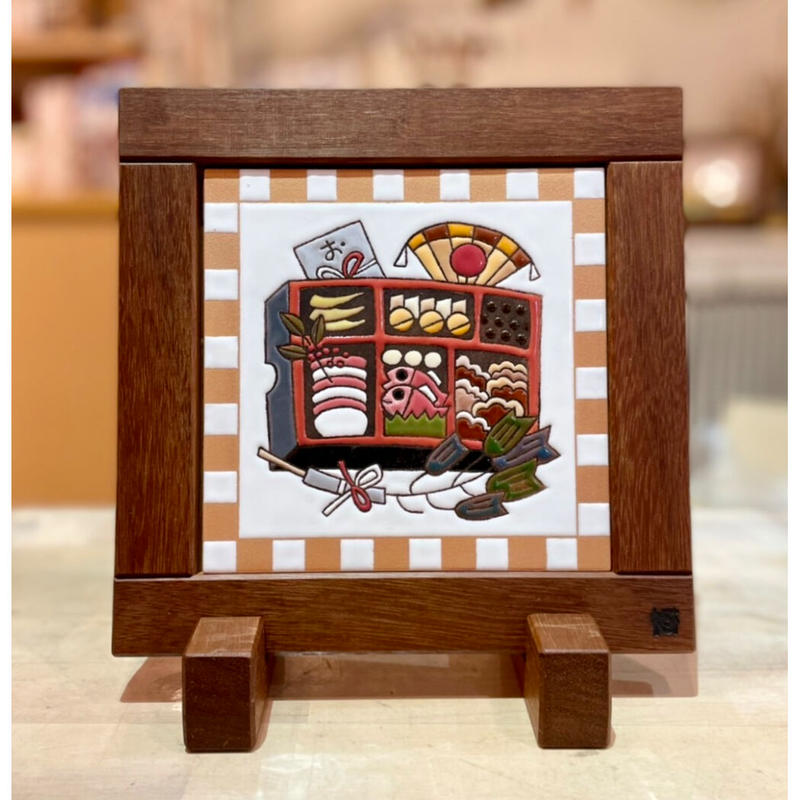 スペインタイル 絵タイル おせち料理 2 2cm みなとまちセラミカ工房 O スペインタイル 絵タイル おせち料理 2 2cm みなとまちセラミカ工房 O