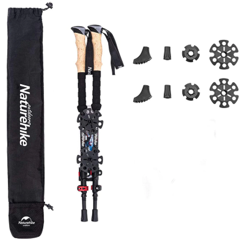 Naturehike】トレッキングポール 超軽量 カーボン 2本セット 登山