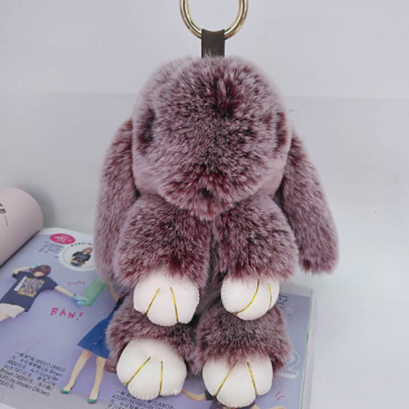 キーホルダー うさぎ ぬいぐるみ ふわふわ バッグ 鍵 動物 レディース かわいい 4色から選