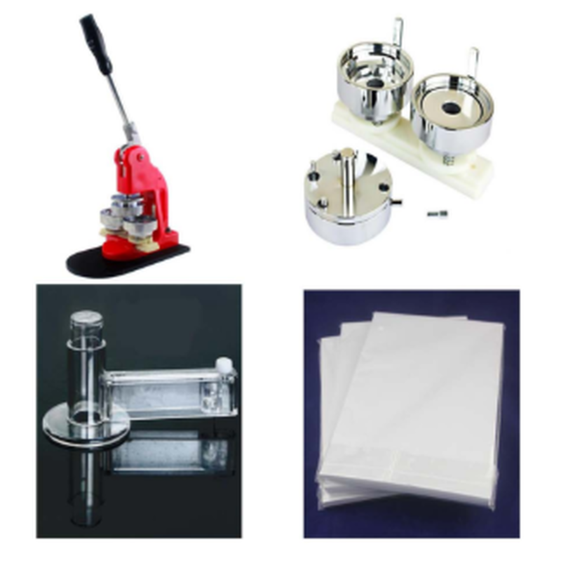 58mm 缶バッジマシーン セット バッジ100個付き 製作キット 缶バッチメーカー 缶バッヂ