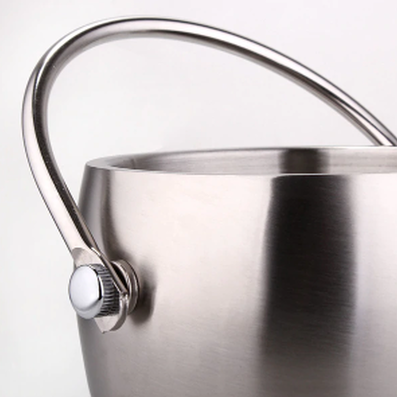 アイスペール おしゃれ 溶けない 結露しない 二重 ステンレス 業務用 シャンパン 焼酎 酒