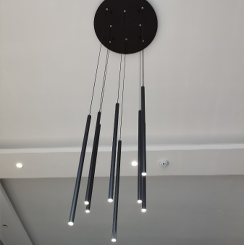 ペンダントライト 階段 吹き抜け 黒 ゴールド 8灯 Re You こんなの欲しか