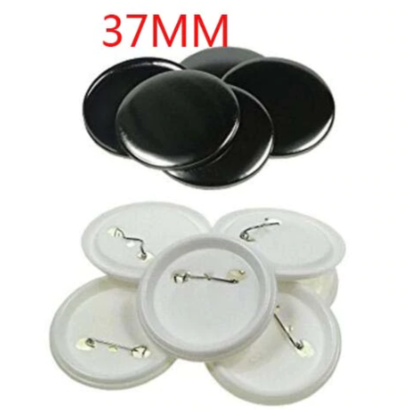 32mm 37mm 素材 オリジナル缶バッジ用 100個セット 缶バッジマシーン 新品未使用です 業務用缶バッジプレス機 + スタンドカッター 37mm用 その他