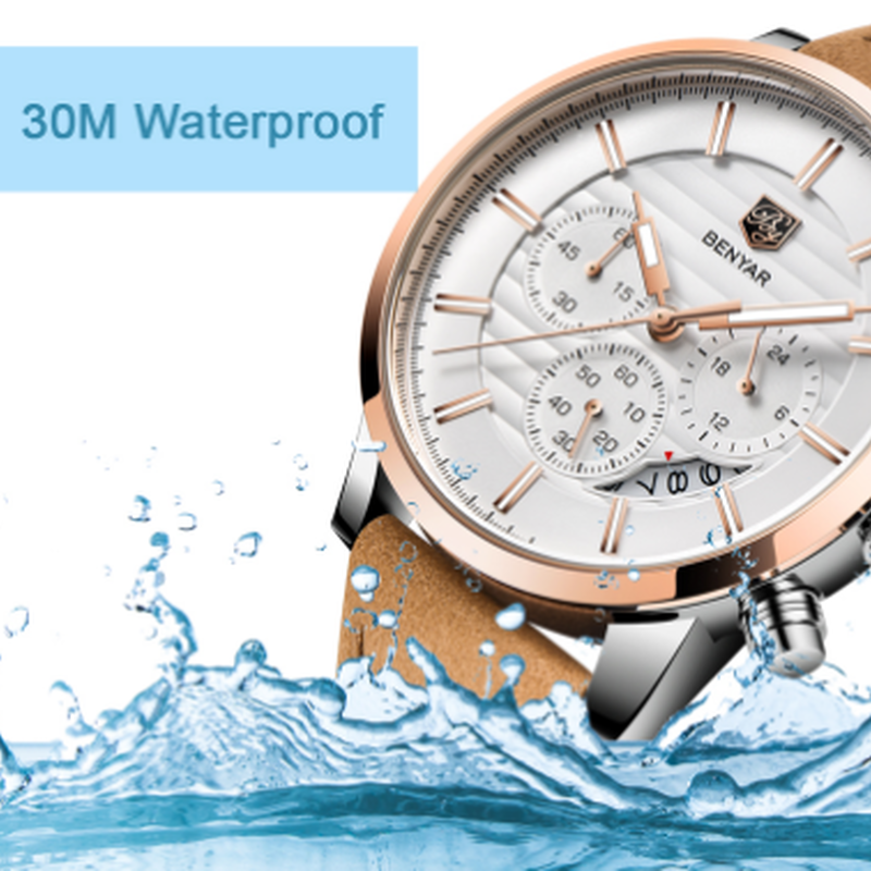 Benyar By 5102m Chronograph Quartz Men S Watch Wristwatch Review Youtube