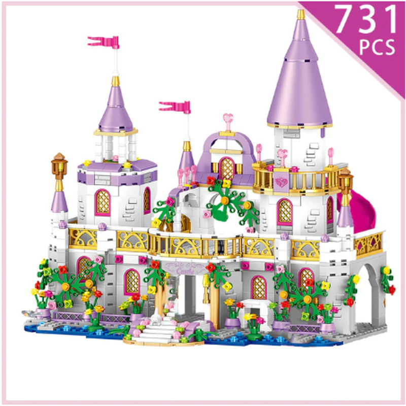 レゴ互換 プリンセスキャッスル お城 ミニフィグ付き ブロックセット Lego風 知育玩具 女