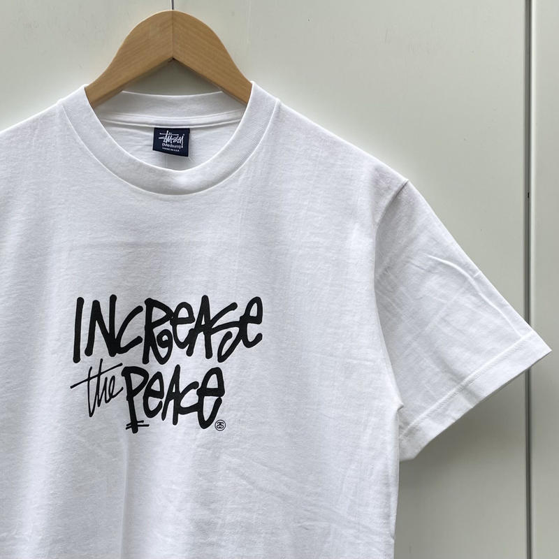 在庫大人気 STUSSY in USA ホワイト Mの通販 by 招き猫｜ステューシー