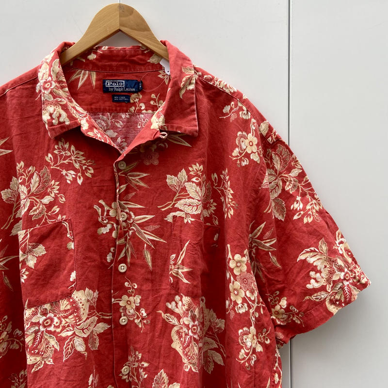Polo Ralph Lauren/ポロラルフローレン コットン柄シャツ 90年代 (USED...