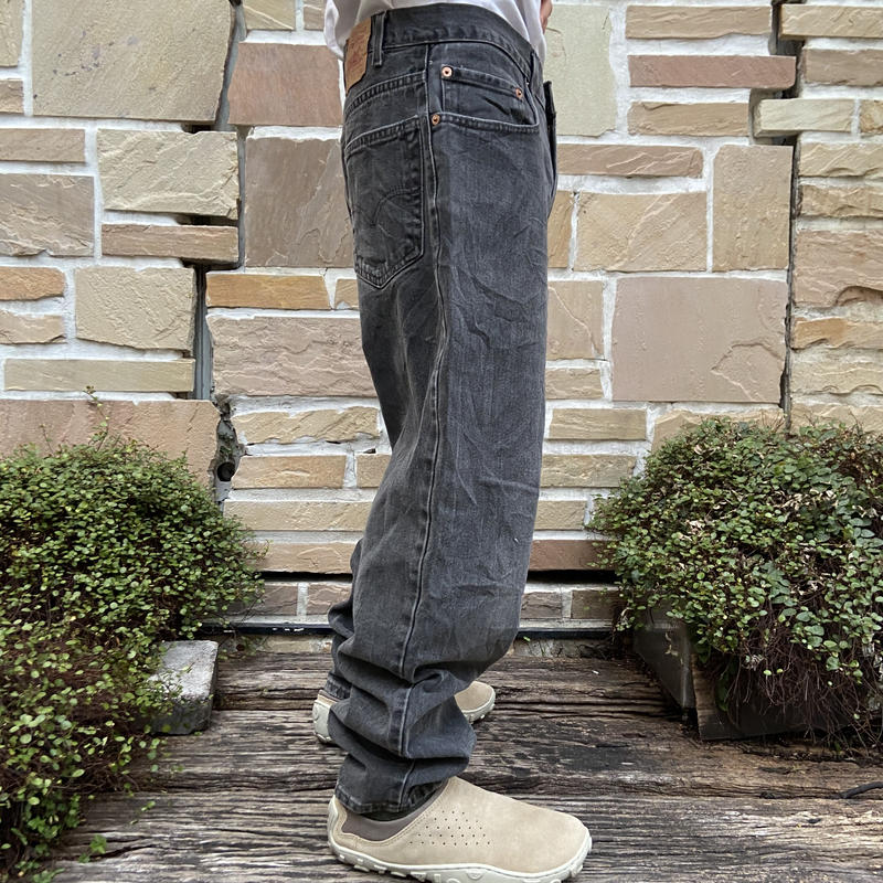 Levi S リーバイス ５６０ルーズフィットブラックジーンズ 00年代 Used