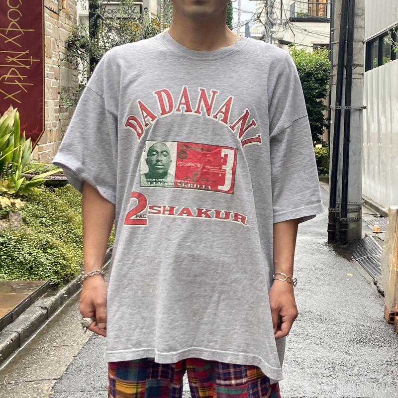 WEB限定デザイン ビンテージ 90年代 90s 2pac tシャツ ラップ ヒップ