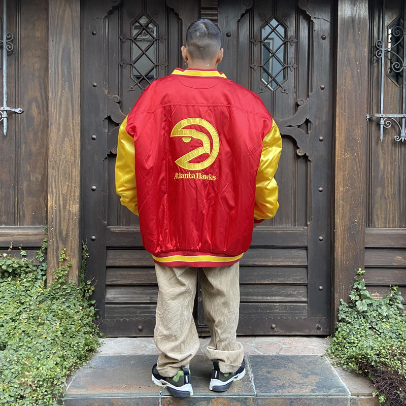 □買取り実績□ レア《スターター》NBAホークス 両面刺繍ナイロン