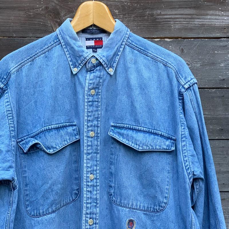 Tommy Hilfiger トミーヒルフィガー デニムシャツ 90年代 Used C