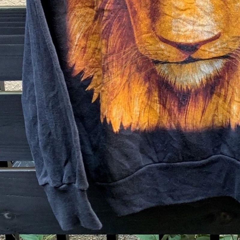 Lion ライオン 顔プリント スウェット 90年代 Used Chameleon W