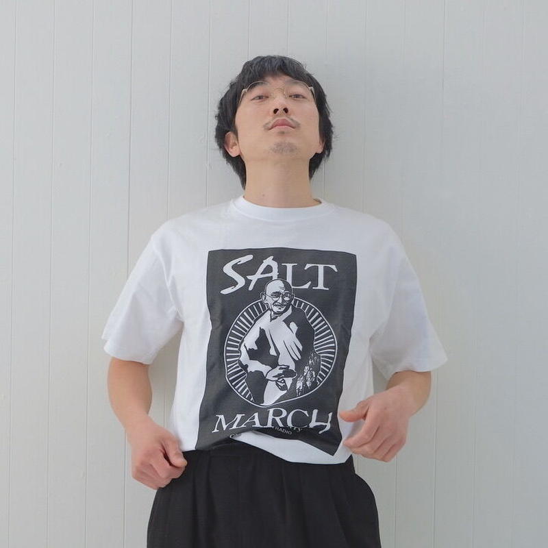 ガンジーの歴史的塩対応tシャツ 塩色 1c Chance The Curry