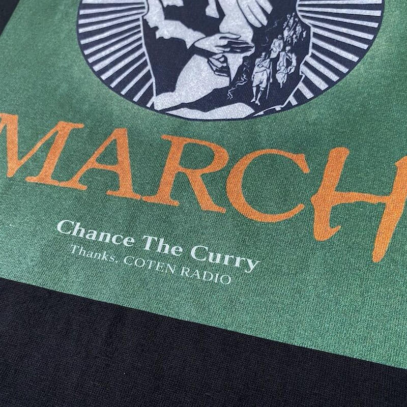ガンジーの歴史的塩対応tシャツ カロンジ色 カラー Chance The Curry