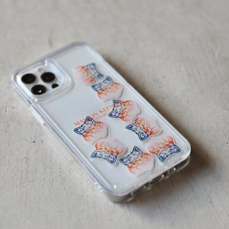 メゾンキツネ Iphoneケース Maison Kitsune ビッグ フォックスヘッド アク