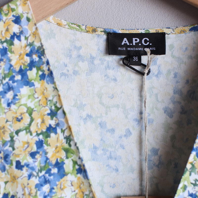 Apc ワンピース アーペーセー Mathilda ワンピース ペールイエロー レディース