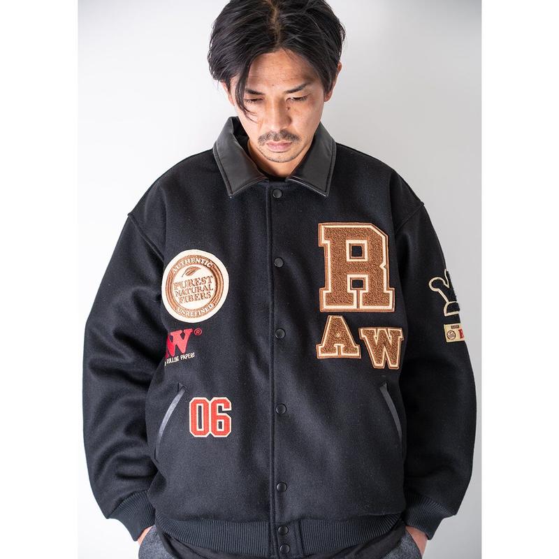INTERBREED インターブリード スタジャン RAW × Varsity Jacket