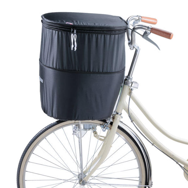 ２段式 自転車 前カゴカバー D型 大型 防水 撥水 おしゃれ かわいい 男女兼用 フロントバ
