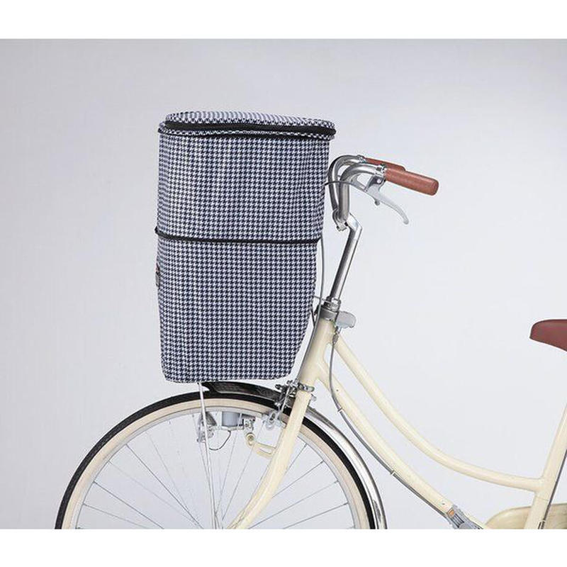 自転車 前カゴカバー２段式 おしゃれ かわいい 電動アシスト 角型 大型 男女兼用 撥水 防水