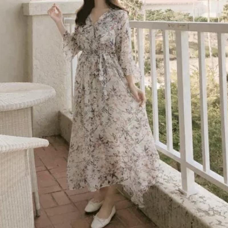 デイジーシフォンマキシワンピ Cherie Mimi