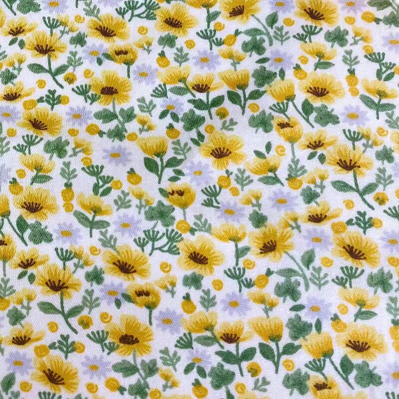 即納 黄色い小花柄のテーブルクロス Cherry Sugar