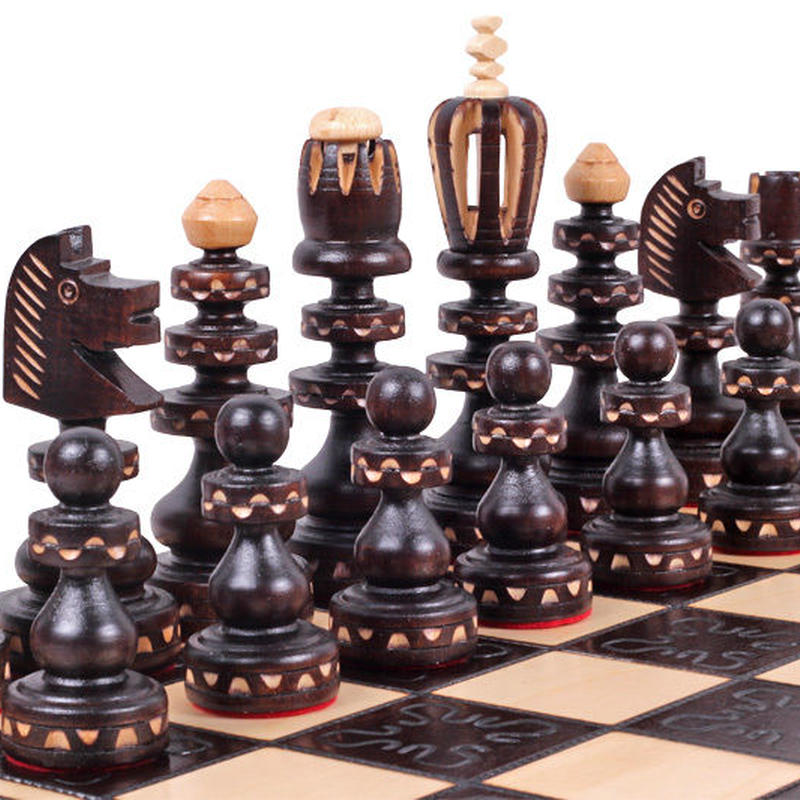 Ch131 ロマン53ｃｍチェスセット チェス盤チェス駒セット Poland Bigwood