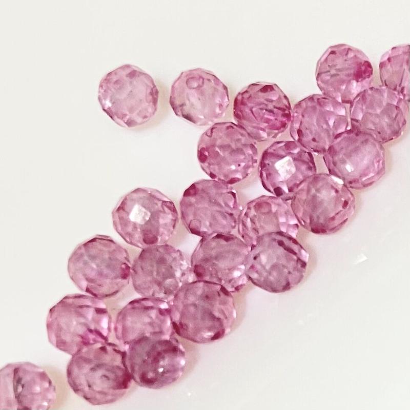 宝石質天然石ピンクトパーズのワイヤーリング Merry House