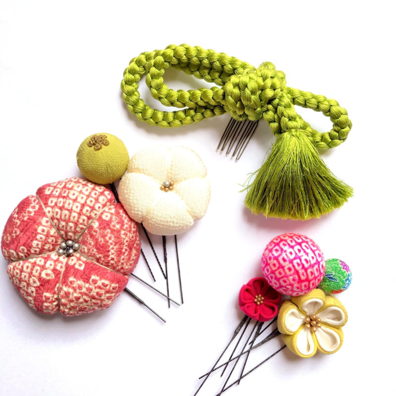 送料無料 和飾り 髪飾りセット 2108ａ Chigusa