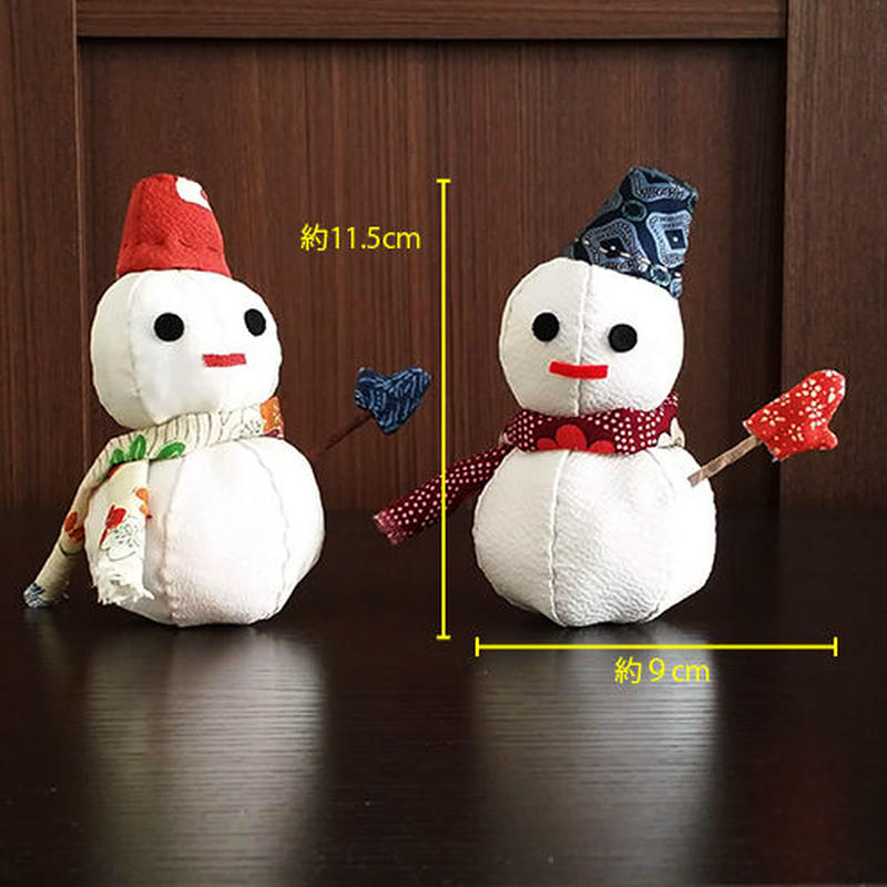 雪だるま 型紙と作り方 ちりめん工房 虹の木