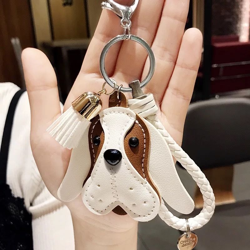 犬顔レザーキーホルダー Chirol Dogoods Store