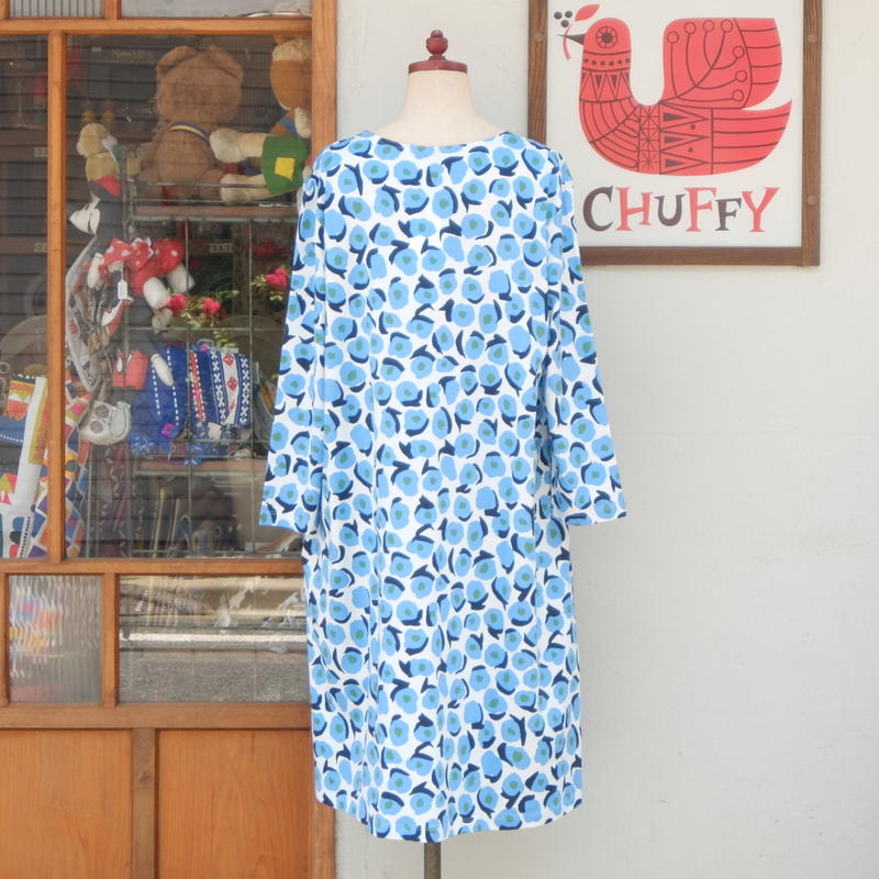マリメッコ Marimekko Vikuri 七分袖ワンピース 大きなサイズ Chuffy