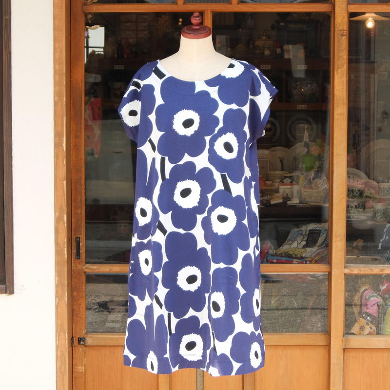 マリメッコ Marimekko Pieni Unikko フレンチスリーブワンピース C