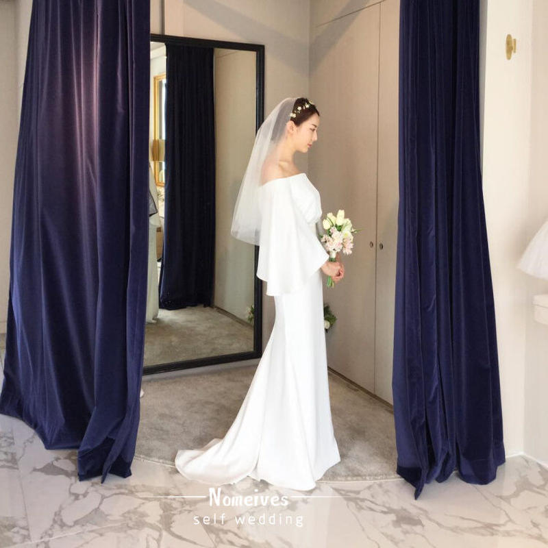 激安単価で ウエディングドレス ケープ風ドレス 人気上昇 前撮り マーメイドライン ロングドレス Viaterres Com Br