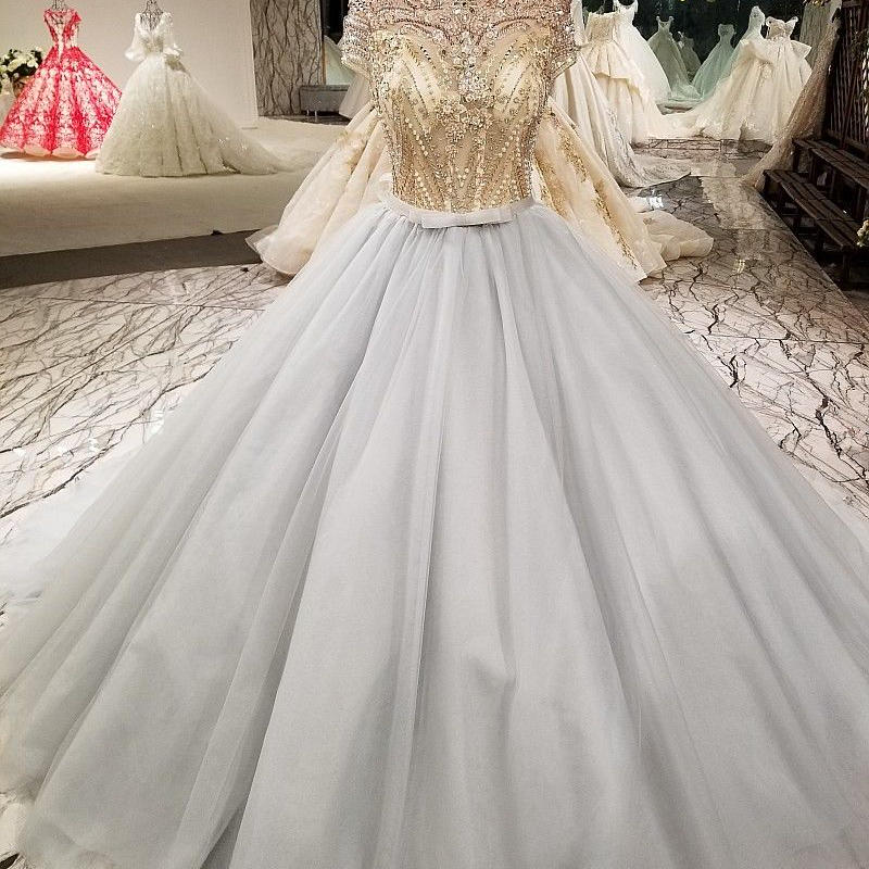 グレーカラードレス ウェディングドレス お色直し Cinderelladress2 S