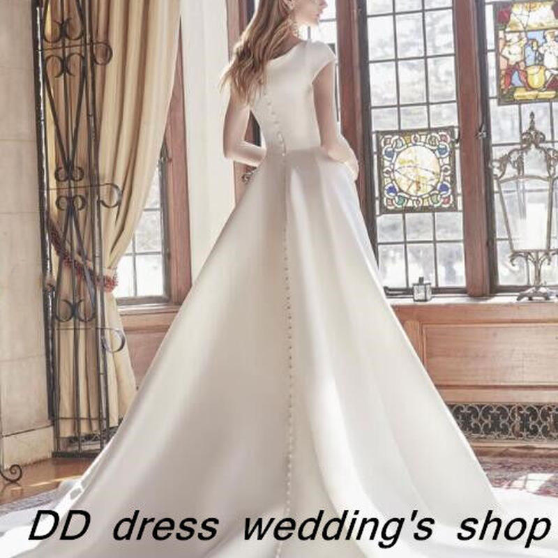 超安い品質 上品 ウエディングドレス プリ 光沢サテン ボートネック オフホワイト ウェディングドレス Viaterres Com Br 超安い品質 上品 ウエディングドレス プリ 光沢サテン ボートネック オフホワイト ウェディングドレス Viaterres Com Br