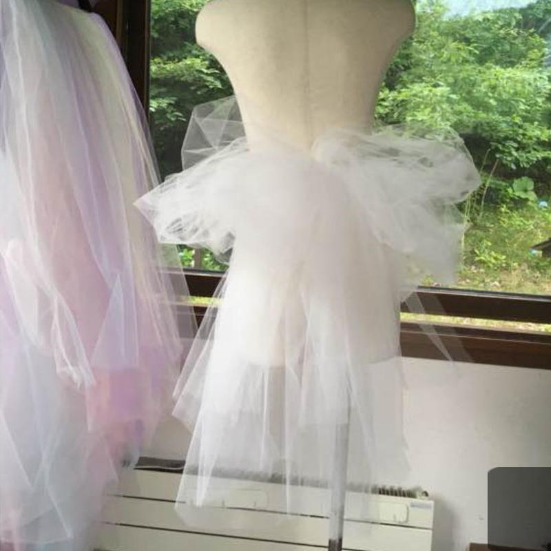 ウェディングドレス アクセ チュール リボン トレーン カラードレス用 多色あり オーダー可