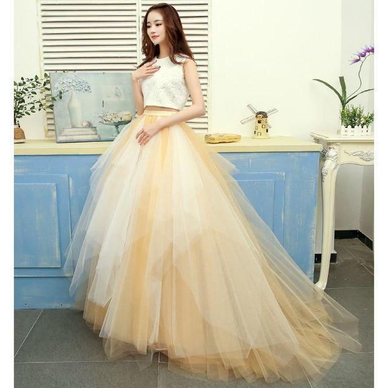 セパレート カラードレス 多色あり 組み合わせ自由 ドレスワンピース結婚式 発