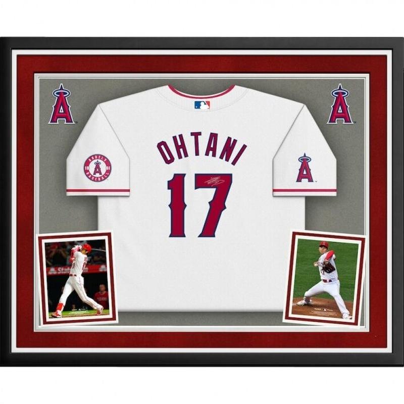 大谷翔平 直筆サイン入り ロサンゼルス エンゼルス ユニフォーム 白 額入り Wsc
