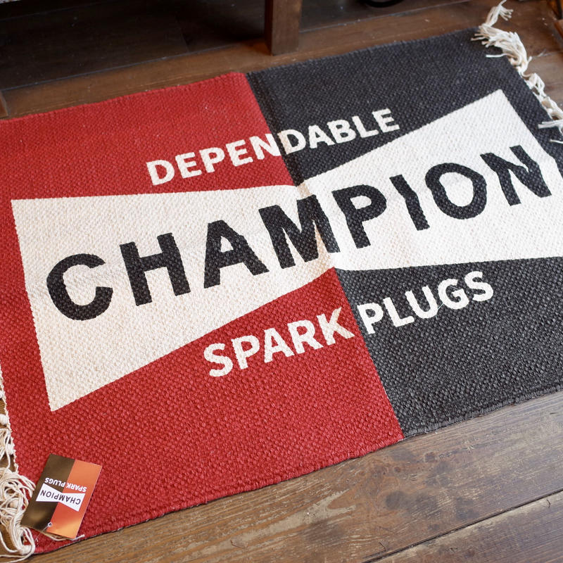 Champion チャンピオン プラグ Plug フロアマット アメリカン Collec