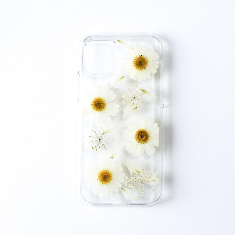 押し花ケース Iphone11 Pro ノースポール Coloring 押し花ケース Iphone11 Pro ノースポール Coloring