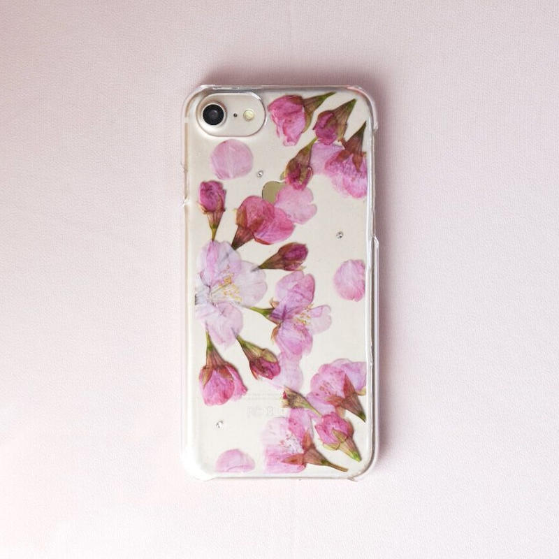 押し花ケース Iphone6 6s 7 8 Se2 X Xs 河津桜 Coloring 押し花ケース Iphone6 6s 7 8 Se2 X Xs 河津桜 Coloring