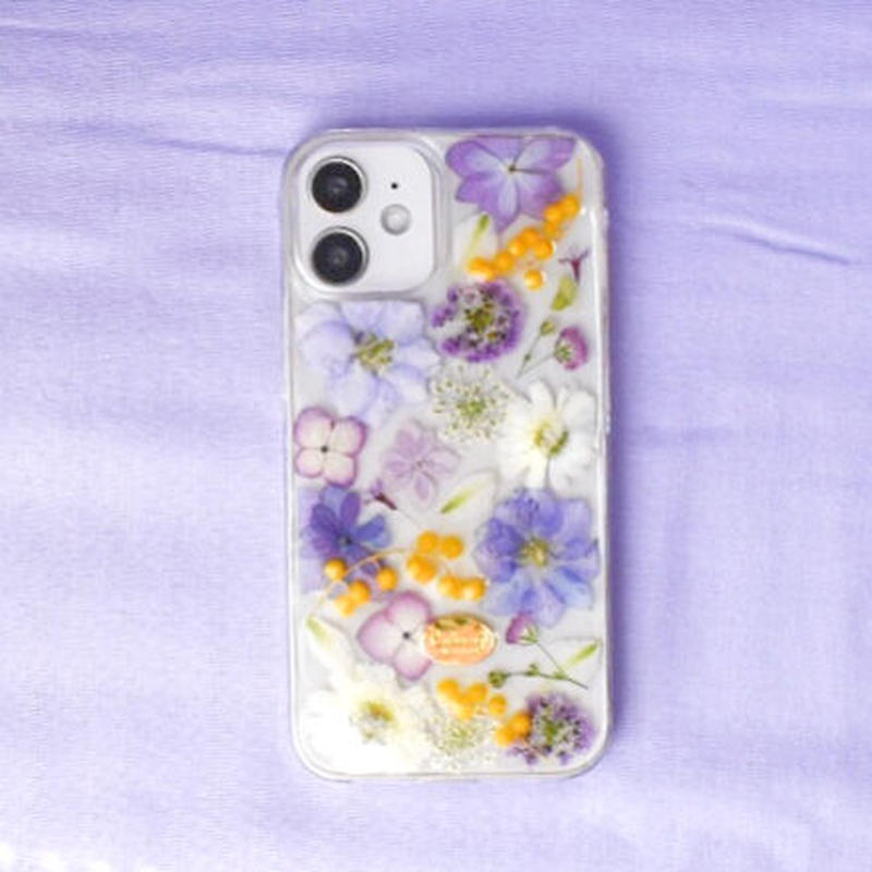 訳あり 押し花ケース Iphone13 Mini 小花柄 Coloring