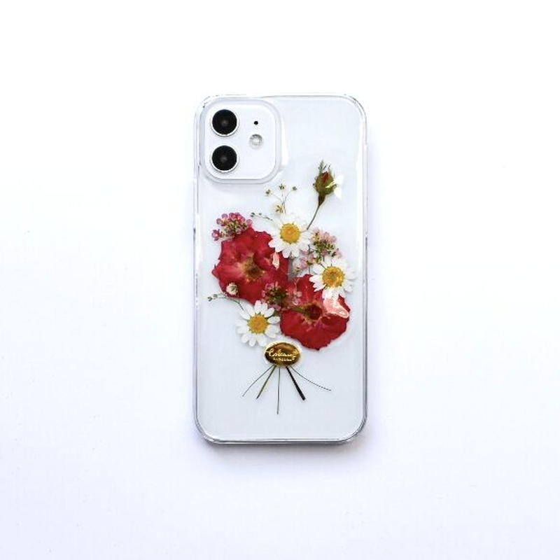 押し花ケース Iphone12 12pro バラ花束 Coloring 押し花ケース Iphone12 12pro バラ花束 Coloring