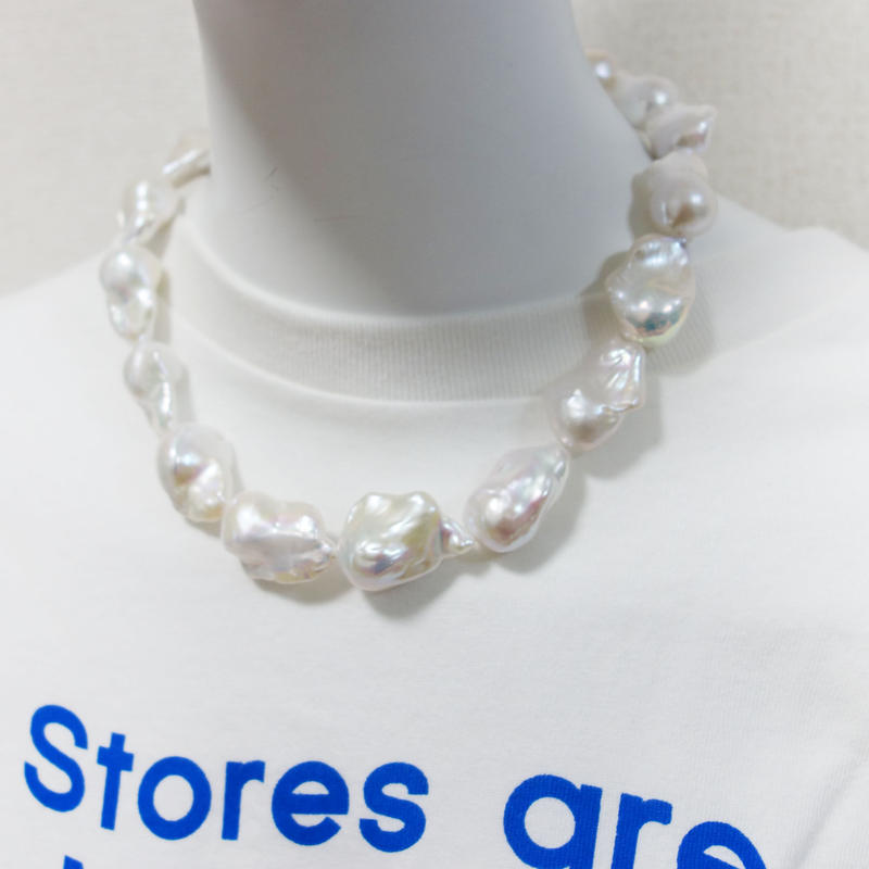 限定セール バロックパール ネックレス 大粒 100 本物保証 Www Hoxielandscape Com