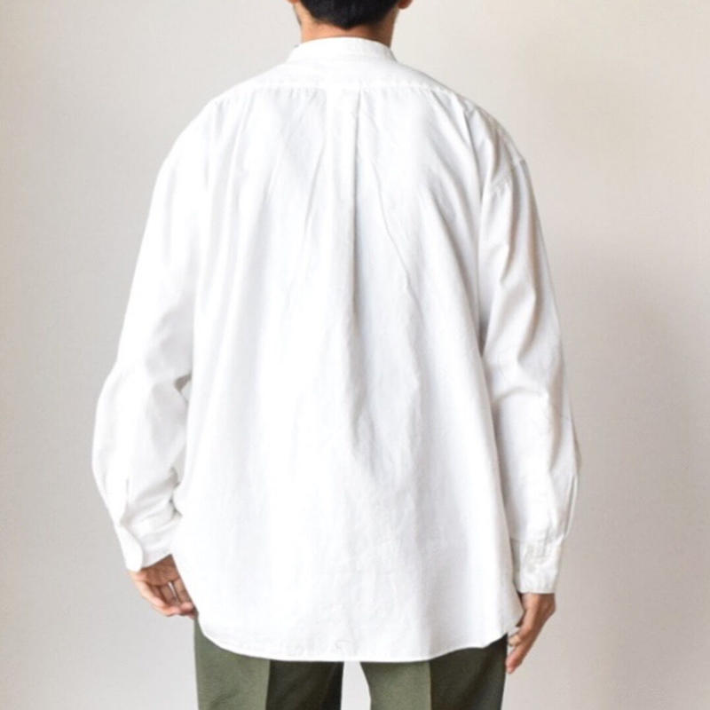 Audience オーディエンス オックス バンドカラー ボックス Aライン シャツ C