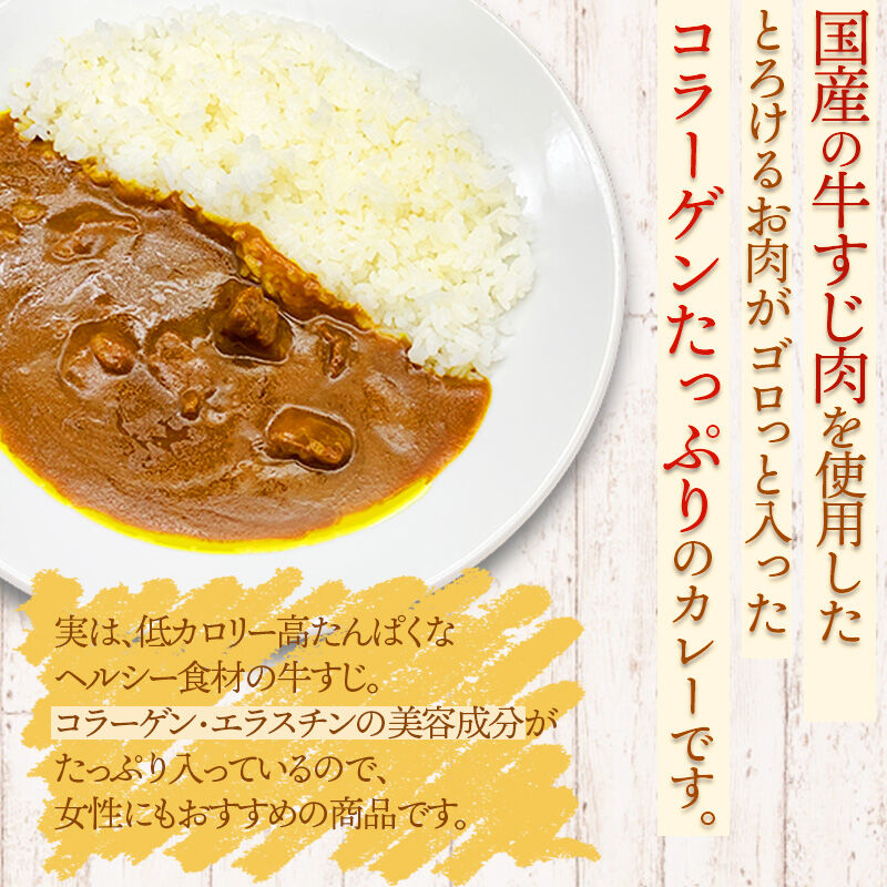 送料無料 国産牛すじカレー 0g 2パック 志可 しが コネクト大阪 大阪