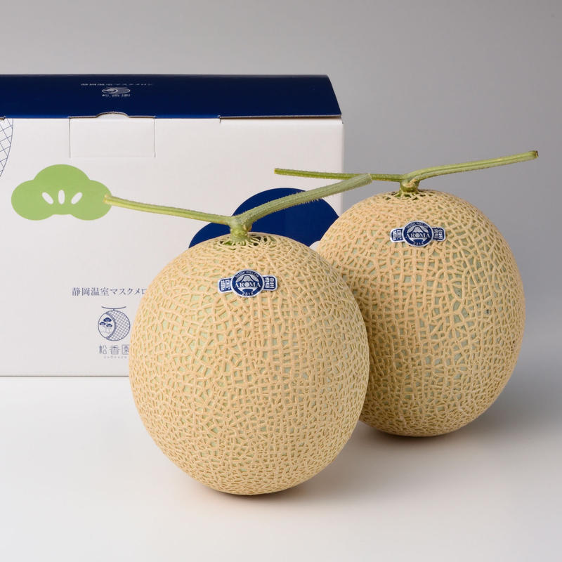静岡マスクメロン 2個入り 1 1kg前後 松香園