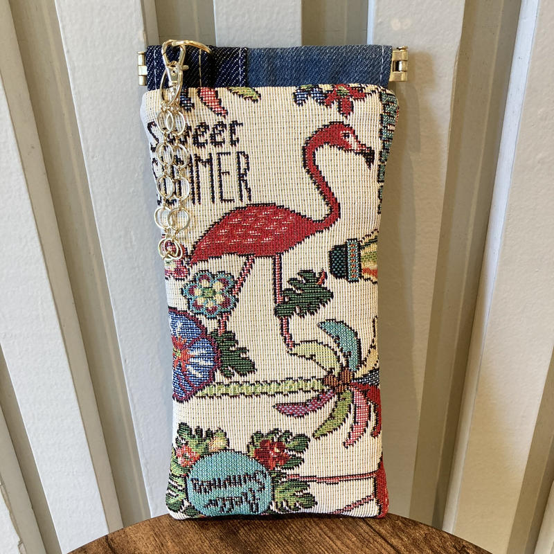 フラミンゴ サングラス 眼鏡ポーチ Coral Days